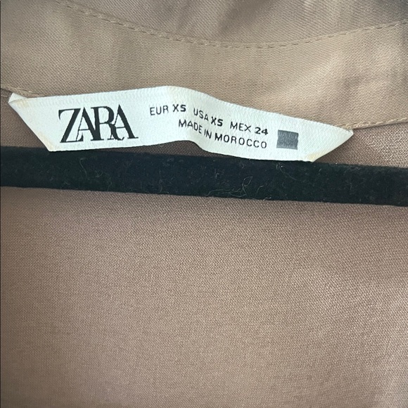 Zara Brown Button Down Shirt - Picture 2 of 2